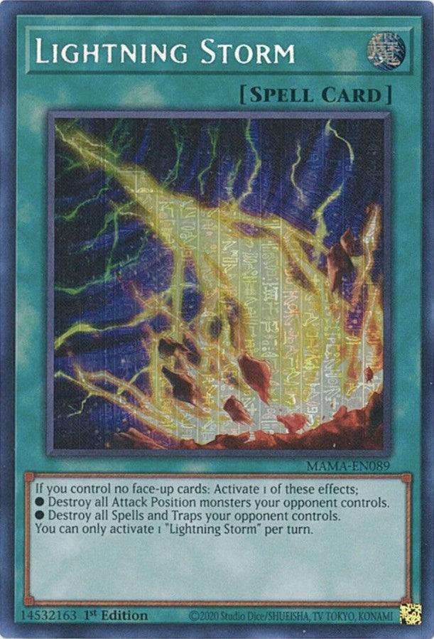 Lightning Storm [MAMA-EN089] Secret Pharaoh's Rare - Josh's Cards