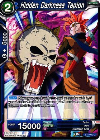 Hidden Darkness Tapion (BT4-040) [Colossal Warfare] Parallel Foil