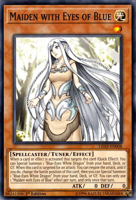 Maiden with Eyes of Blue [LED3-EN008] Common - Josh's Cards