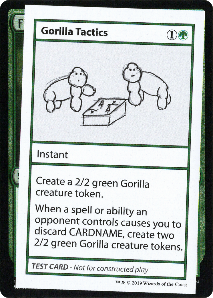 Gorilla Tactics (CMB1-076) - Mystery Booster Playtest Cards 2021