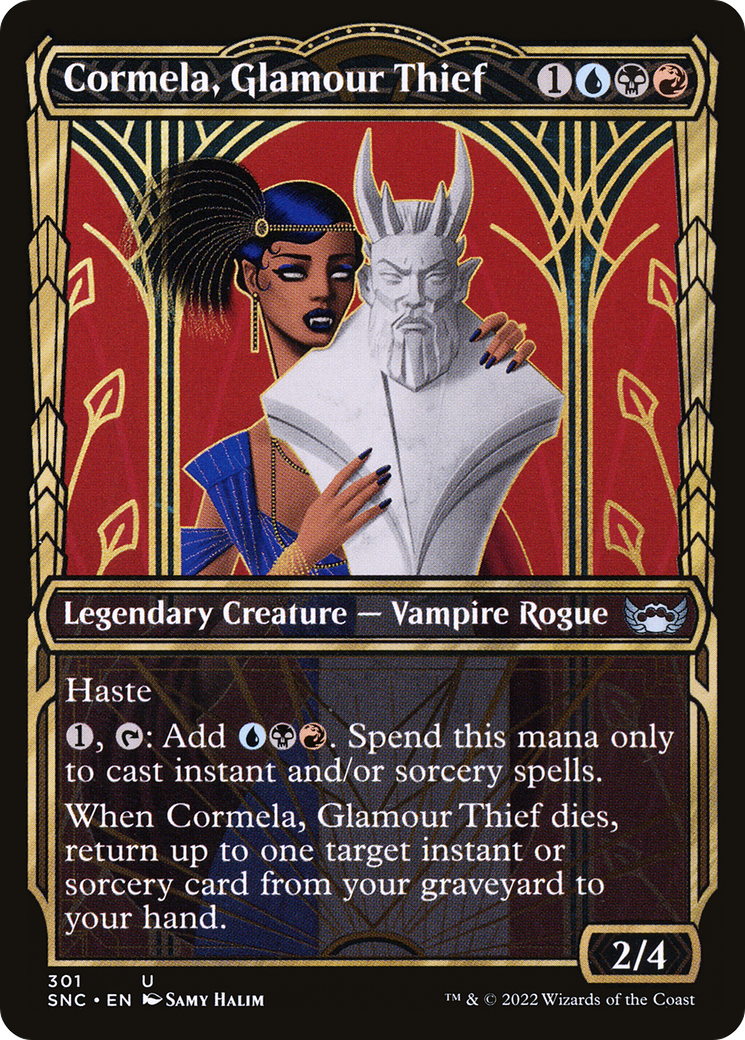 Cormela, Glamour Thief (SNC-301) - Streets of New Capenna: (Showcase) Foil