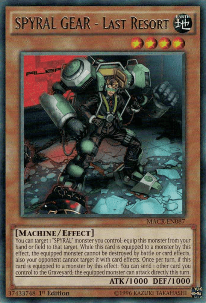 SPYRAL GEAR - Last Resort [MACR-EN087] Rare - Josh's Cards