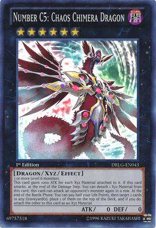 Number C5: Chaos Chimera Dragon [DRLG-EN043] Super Rare - Josh's Cards