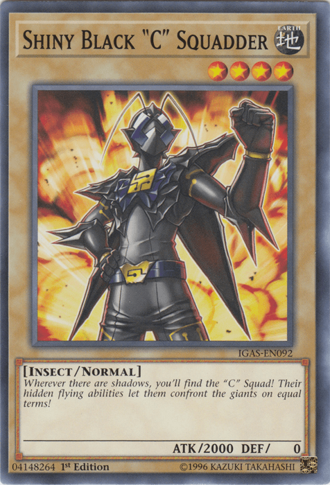 Shiny Black "C" Squadder [IGAS-EN092] Common - Josh's Cards