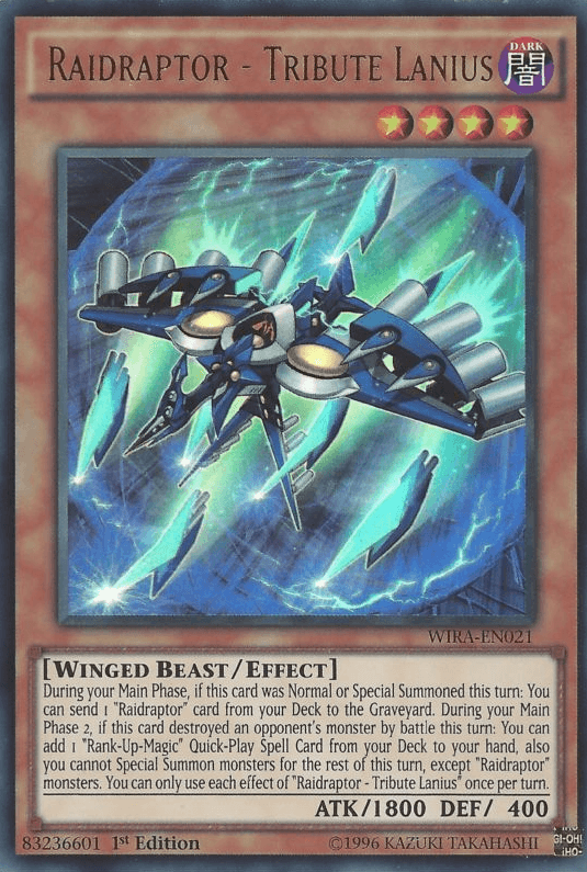Raidraptor - Tribute Lanius [WIRA-EN021] Ultra Rare - Josh's Cards