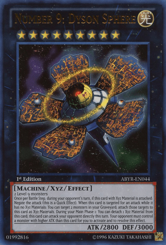 Number 9: Dyson Sphere [ABYR-EN044] Ultra Rare - Josh's Cards
