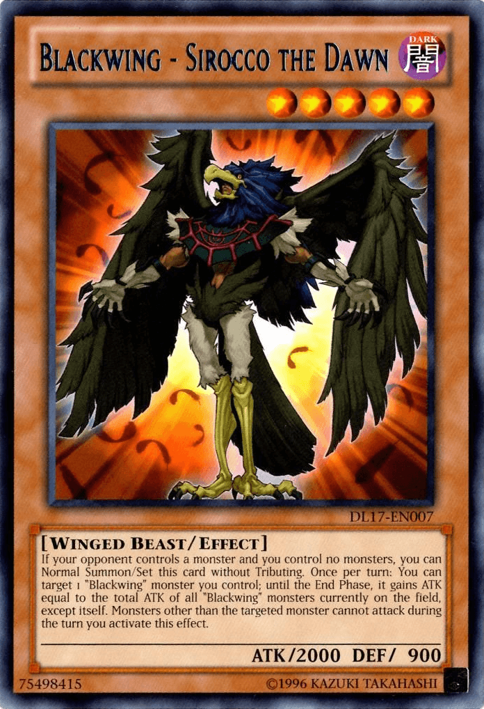Blackwing - Sirocco the Dawn (Blue) [DL17-EN007] Rare - Josh's Cards