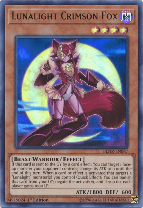 Lunalight Crimson Fox [BLHR-EN067] Ultra Rare - Josh's Cards
