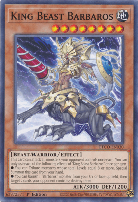 King Beast Barbaros [ETCO-EN030] Common - Josh's Cards