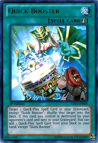 Quick Booster [CBLZ-EN065] Ultra Rare - Josh's Cards