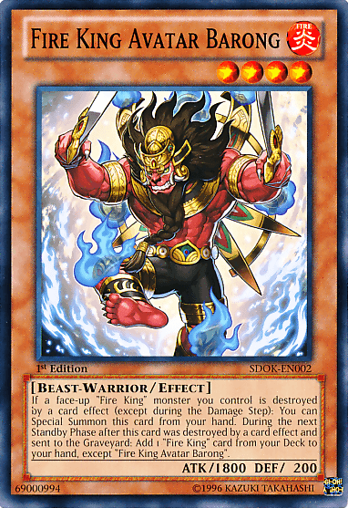Fire King Avatar Barong [SDOK-EN002] Common - Josh's Cards