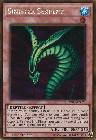 Sinister Serpent [PGL2-EN027] Gold Rare - Josh's Cards
