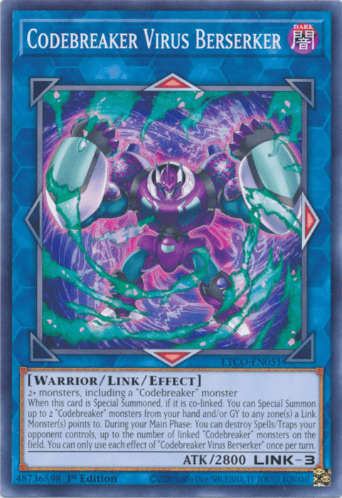 Codebreaker Virus Berserker [ETCO-EN051] Common - Josh's Cards