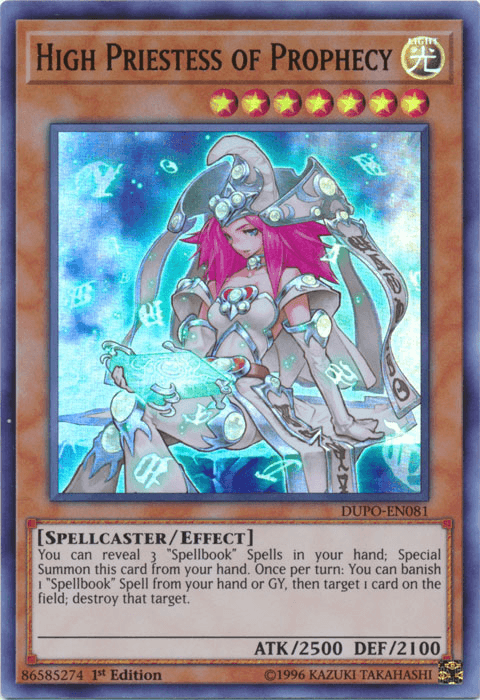 High Priestess of Prophecy [DUPO-EN081] Ultra Rare - Josh's Cards