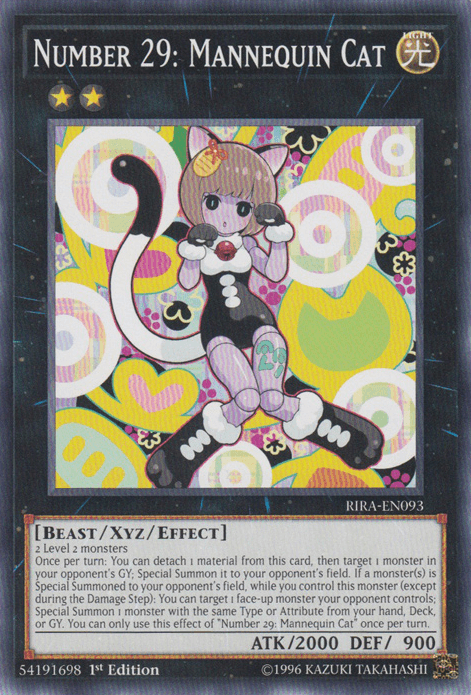 Number 29: Mannequin Cat [RIRA-EN093] Common - Josh's Cards