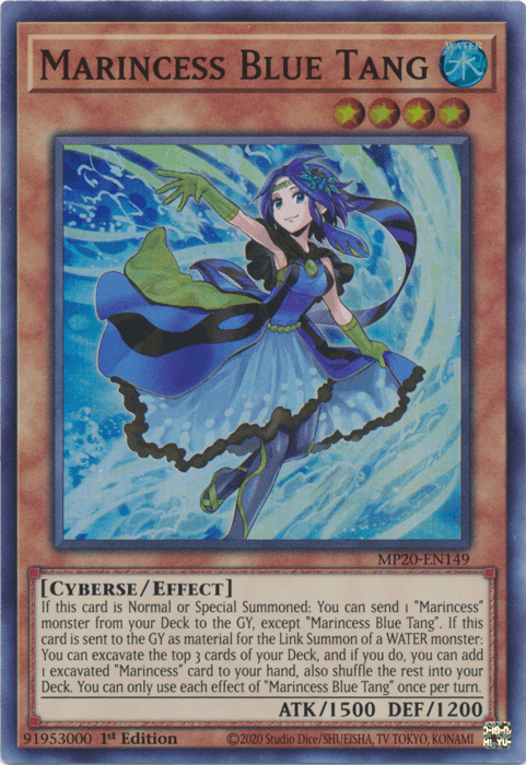 Marincess Blue Tang [MP20-EN149] Super Rare - Josh's Cards