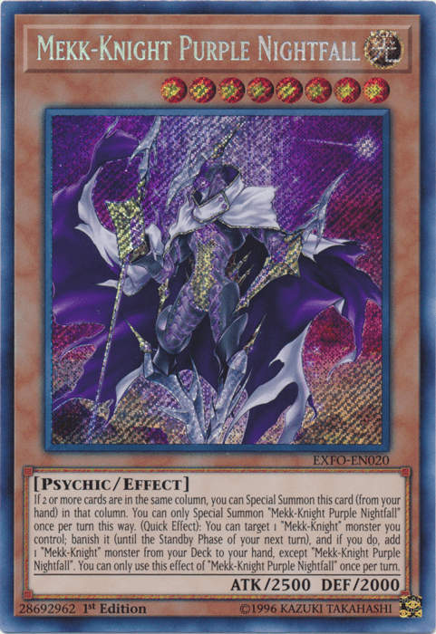 Mekk-Knight Purple Nightfall [EXFO-EN020] Secret Rare - Josh's Cards