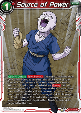 Source of Power (BT14-030) [Cross Spirits] Parallel Foil