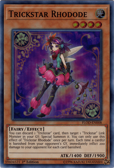 Trickstar Rhodode [FLOD-EN008] Super Rare - Josh's Cards