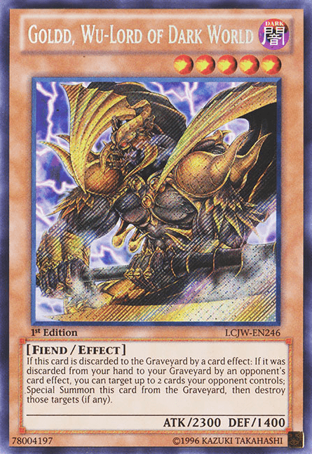 Goldd, Wu-Lord of Dark World [LCJW-EN246] Secret Rare - Josh's Cards