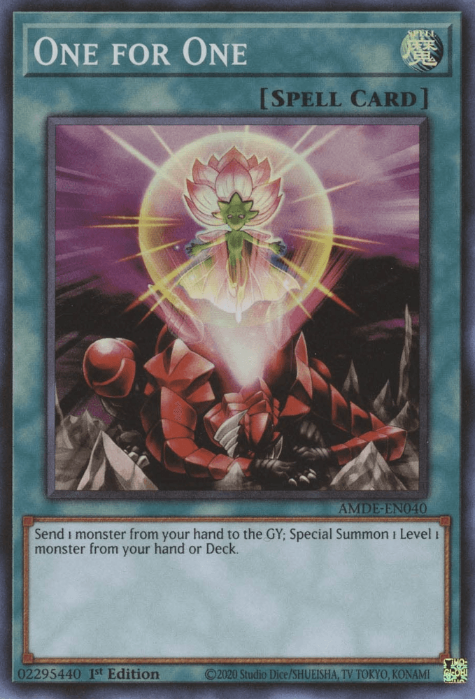 One for One [AMDE-EN040] Super Rare - Josh's Cards