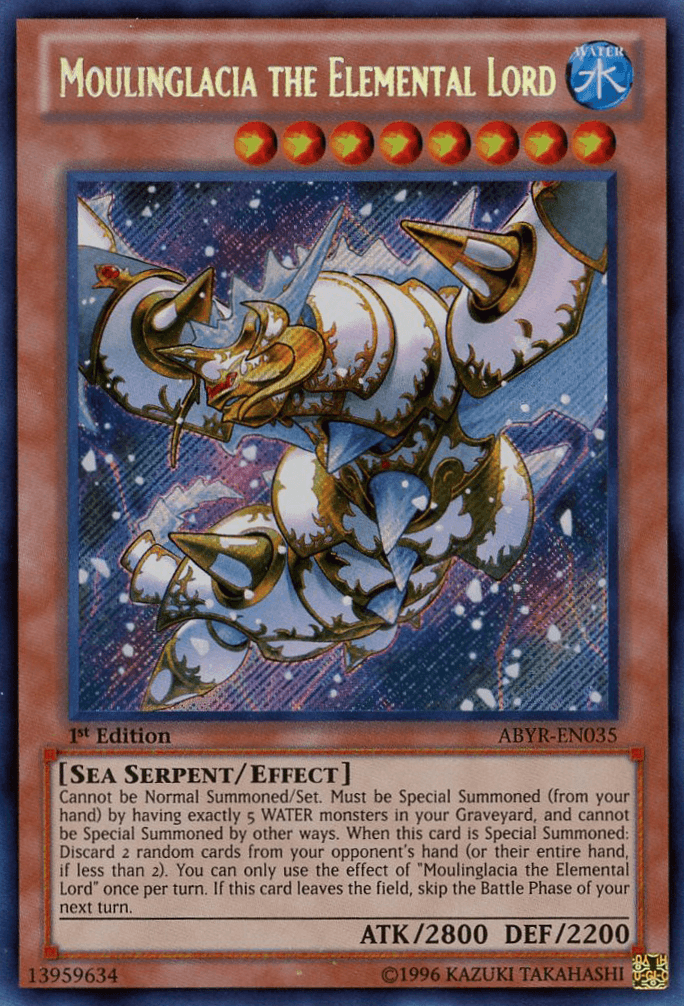 Moulinglacia the Elemental Lord [ABYR-EN035] Secret Rare - Josh's Cards