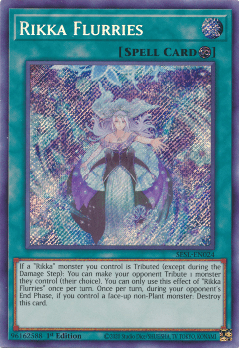 Rikka Flurries [SESL-EN024] Secret Rare - Josh's Cards