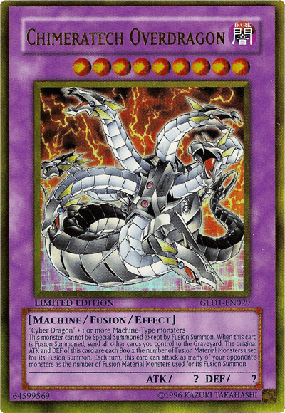 Chimeratech Overdragon [GLD1-EN029] Gold Rare - Josh's Cards