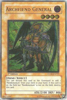 Archfiend General [FOTB-EN019] Ultimate Rare - Josh's Cards