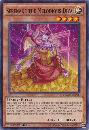 Serenade the Melodious Diva [NECH-EN005] Common - Josh's Cards