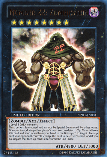 Number 22: Zombiestein [YZ03-EN001] Ultra Rare - Josh's Cards