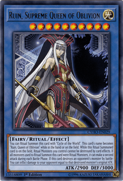 Ruin, Supreme Queen of Oblivion [CYHO-EN029] Rare - Josh's Cards