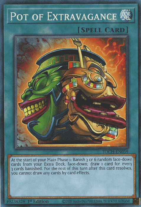 Pot of Extravagance [TOCH-EN059] Collector's Rare - Josh's Cards