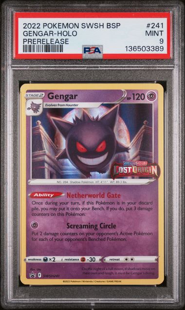 Gengar SWSH Black Star Promos SWSH214 PSA 9