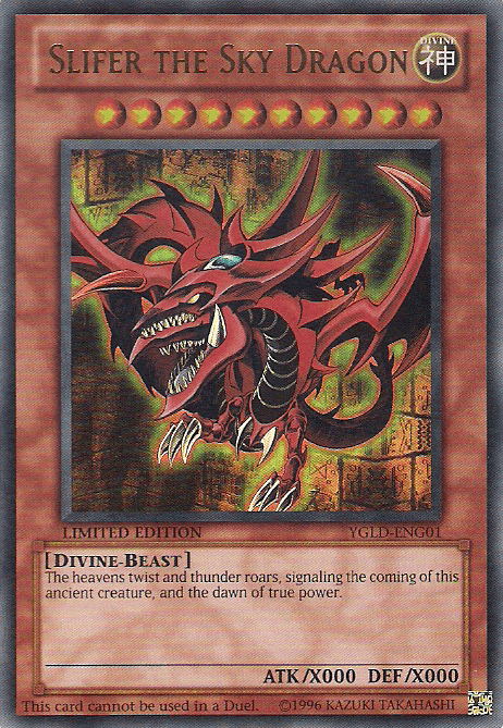 Slifer the Sky Dragon [YGLD-ENG01] Ultra Rare - Josh's Cards