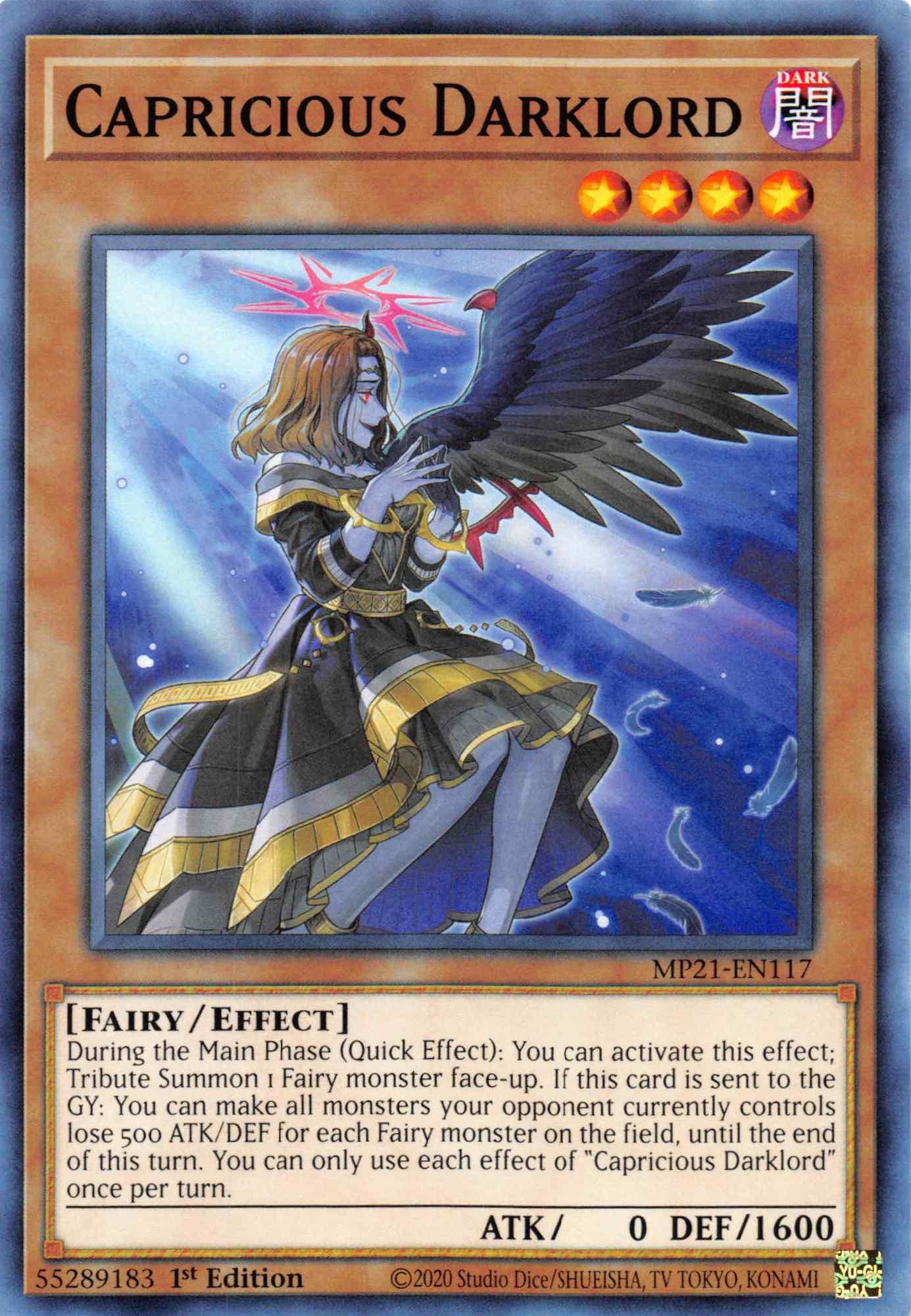 Capricious Darklord [MP21-EN117] Common - Josh's Cards
