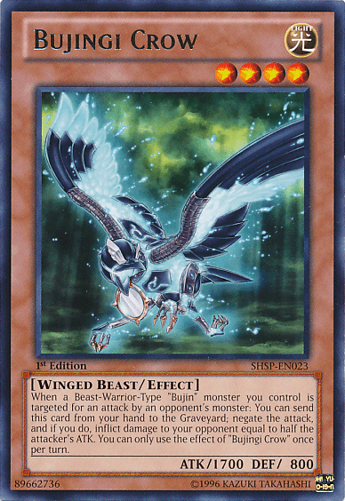 Bujingi Crow [SHSP-EN023] Rare - Josh's Cards