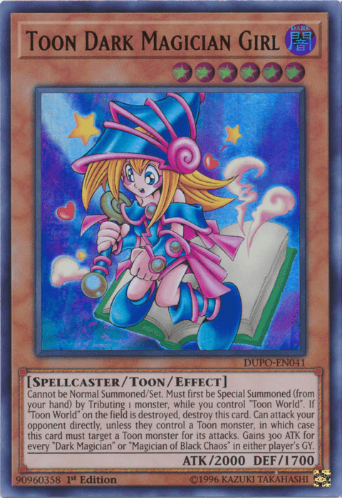 Toon Dark Magician Girl [DUPO-EN041] Ultra Rare - Josh's Cards