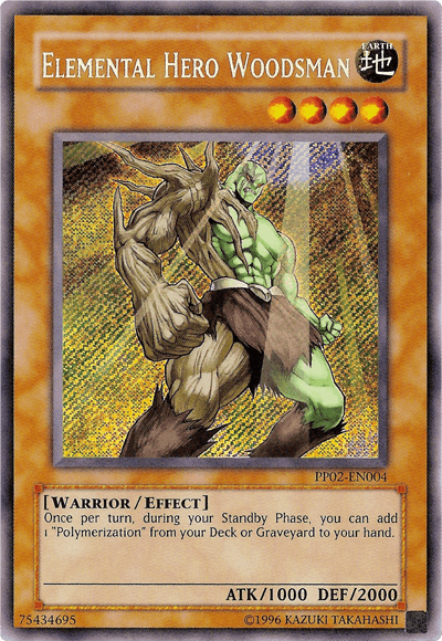 Elemental Hero Woodsman [PP02-EN004] Secret Rare - Josh's Cards