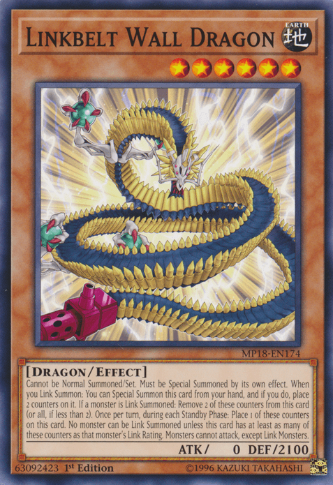 Linkbelt Wall Dragon [MP18-EN174] Common - Josh's Cards