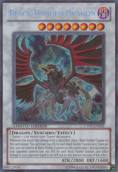 Black-Winged Dragon [CT07-EN002] Secret Rare - Josh's Cards