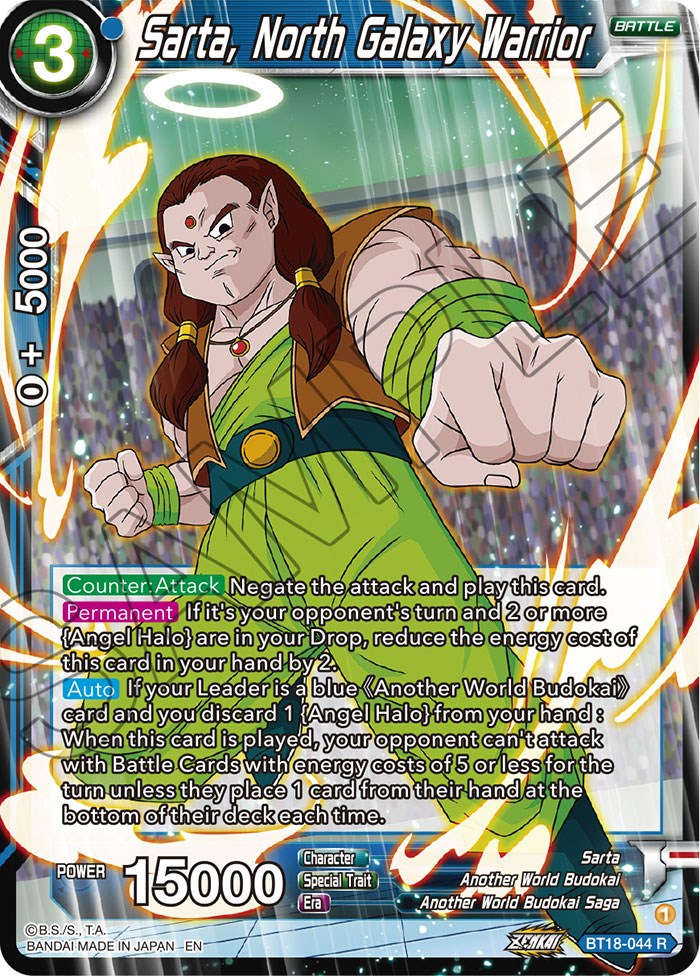 Sarta, North Galaxy Warrior (BT18-044) [Dawn of the Z-Legends] Parallel Foil