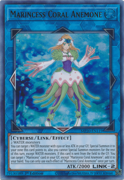 Marincess Coral Anemone [MP20-EN119] Ultra Rare - Josh's Cards