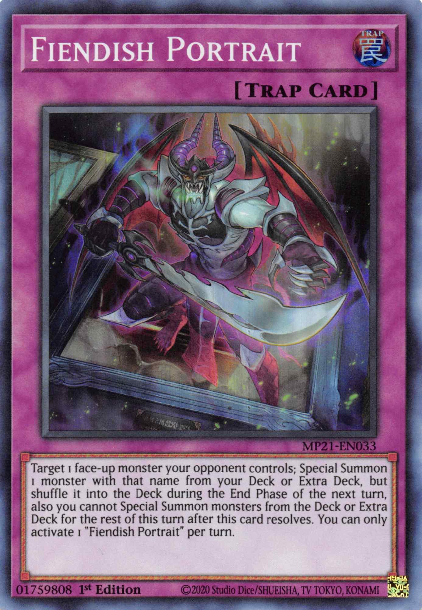 Fiendish Portrait [MP21-EN033] Super Rare - Josh's Cards