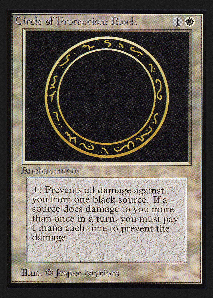 Circle of Protection: Black (CED-) - Collectors' Edition