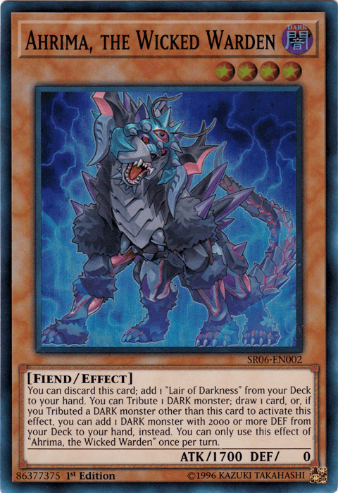 Ahrima, the Wicked Warden [SR06-EN002] Super Rare - Josh's Cards