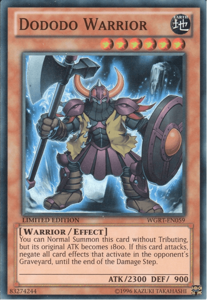 Dododo Warrior [WGRT-EN059] Super Rare - Josh's Cards