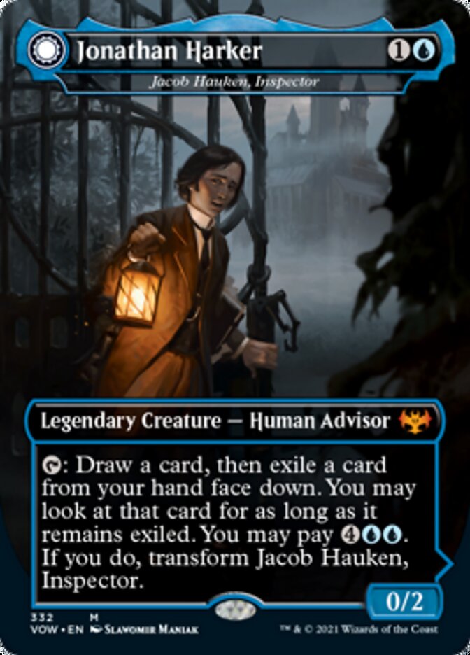 Jacob Hauken, Inspector // Hauken's Insight (VOW-332) - Innistrad: Crimson Vow: (Double Faced Transform) (Borderless) Foil