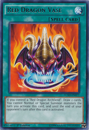 Red Dragon Vase [LC5D-EN077] Rare - Josh's Cards
