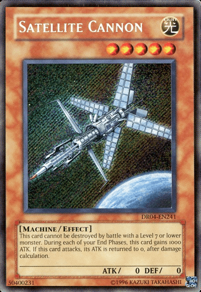 Satellite Cannon [DR04-EN241] Secret Rare - Josh's Cards